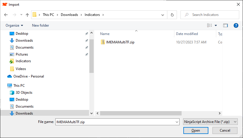 import-select-zip-file